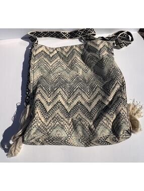 Unionbay Boho Chevron Crossbody Bag Tassel Festival Hippie Shoulder Purse